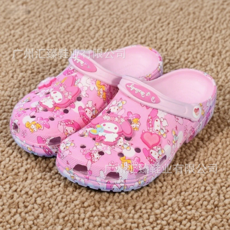 Personaje clásico de la casa de tarjetas de estrellas de niños zapatos antideslizantes sandalias zapatillas de playa para niños al por mayor