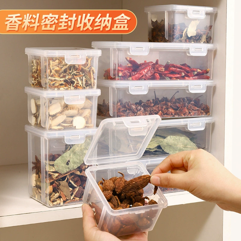 Ящик для хранения специй Ящик для приправ Кухонный бытовой восьмиугольный отсек для корицы и сушеного перца флип герметичный ящик для хранения