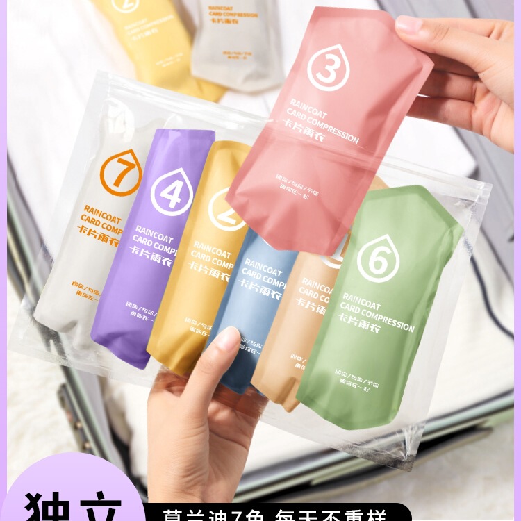 Raincoat Long Full-Body Rainproof Adult and Kidsren All-In-One Portable Men's and Women's Transparent Thickeneded Disposable Poncho