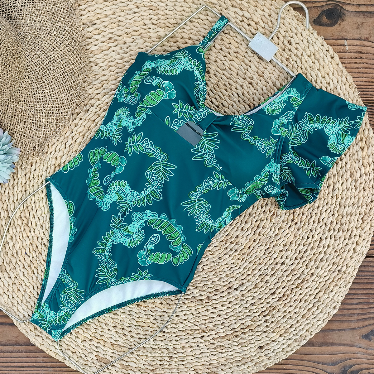 Women's Classic Style Printing 2 Pieces Set One Piece Swimwear display picture 16