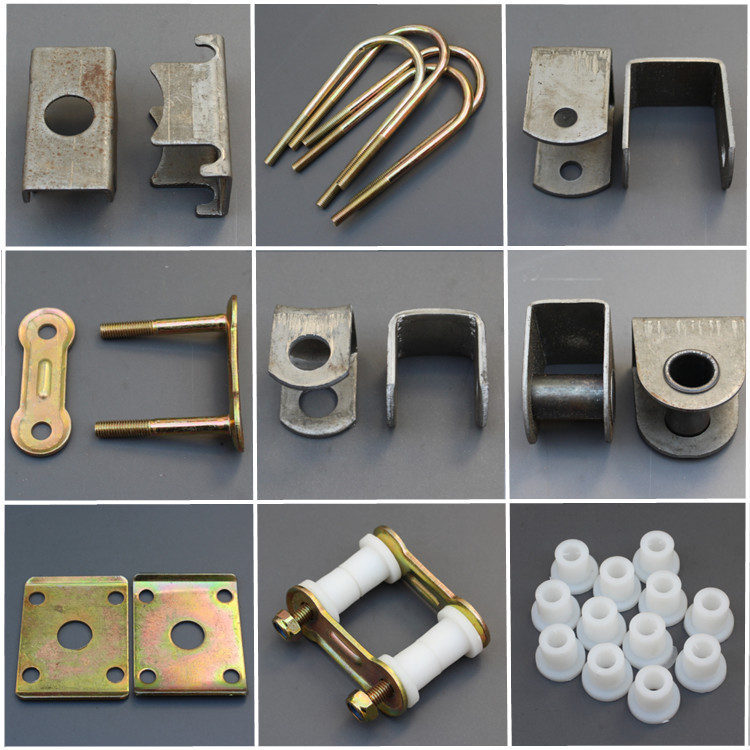 Electric Tricycle Thickeneded Steel Plate Lifting Lug Soft Connection Rubber Sleeve Bow Plate Fixed Accessories Leaf Spring Modification Small Parts