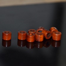 牦牛骨大孔道做旧色桶珠隔珠男女文玩手串编织配件高8直径10毫米