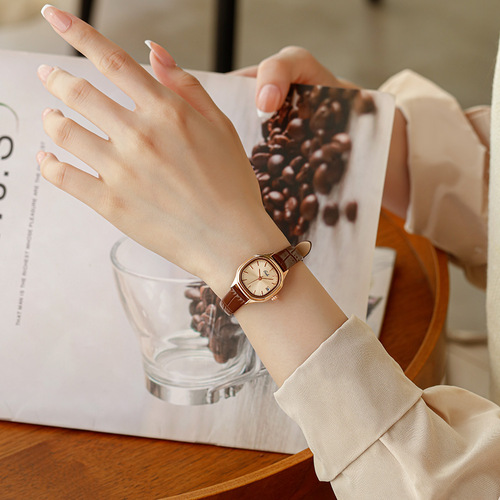 Goldie  new watch women's ins style niche design retro ladies simple fashion student watch women