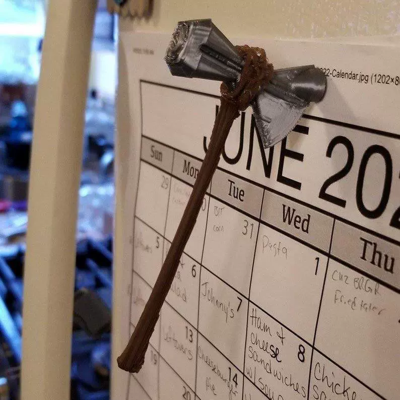 Креативные наклейки на холодильник серии Raytheon, персонализированные мини наклейки на холодильник с топором Raytheon, лидер продаж, независимая станция в Европе и Америке