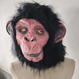 万圣节新品世界路过同款大耳朵猴子面具花果山小猴影视装酒吧整蛊