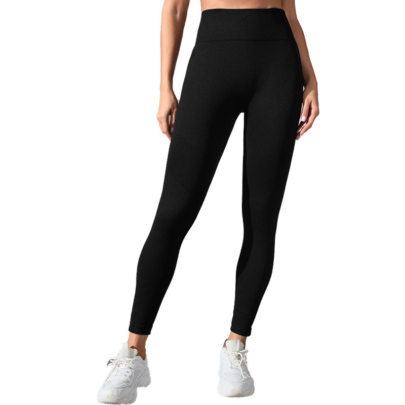 Pantalones de cintura alta desnudos, pantalones de gimnasio elásticos personalizados, pantalones de gimnasio femeninos personalizados