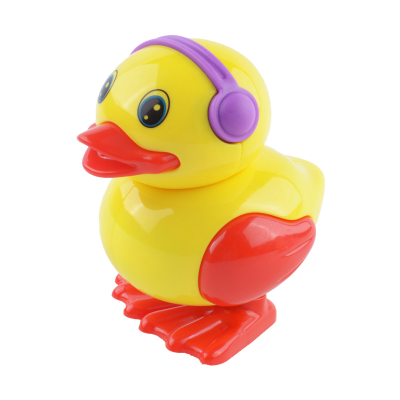Bobinado pequeño pato reloj pequeño pato puesto buena oferta precio al por mayor pato saltando juguetes para niños al por mayor