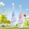 Cross border children Electric toothbrush wholesale Cartoon Silicone usb Dry cell electrical machinery children Soft fur Toothbrush head replace