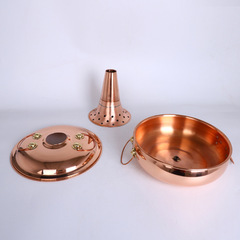 鼓式電磁爐銅火鍋 銅鼓鍋燃氣銅火鍋 電磁銅火鍋加厚純銅火鍋木炭