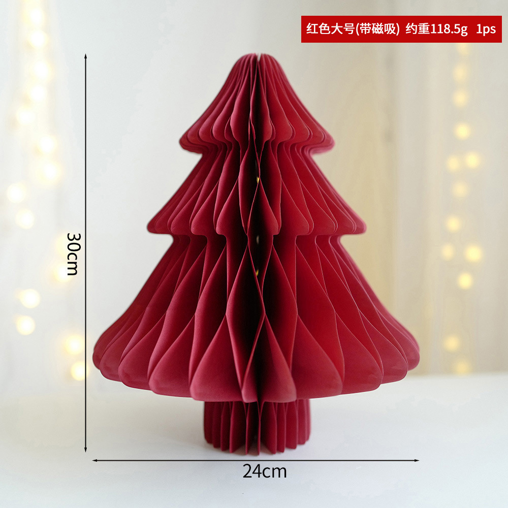 Navidad transfronteriza origami árbol de Navidad decoración decoración mini árbol de Navidad escenario de diseño props decoración del árbol de Navidad