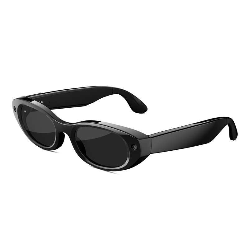 Cross-Border Mt6 Smart Glasses with Cat-Eye Design, 800W High-Definition Photography, Ai Language Translation, Bluetooth Calls, Charging Case, and Music