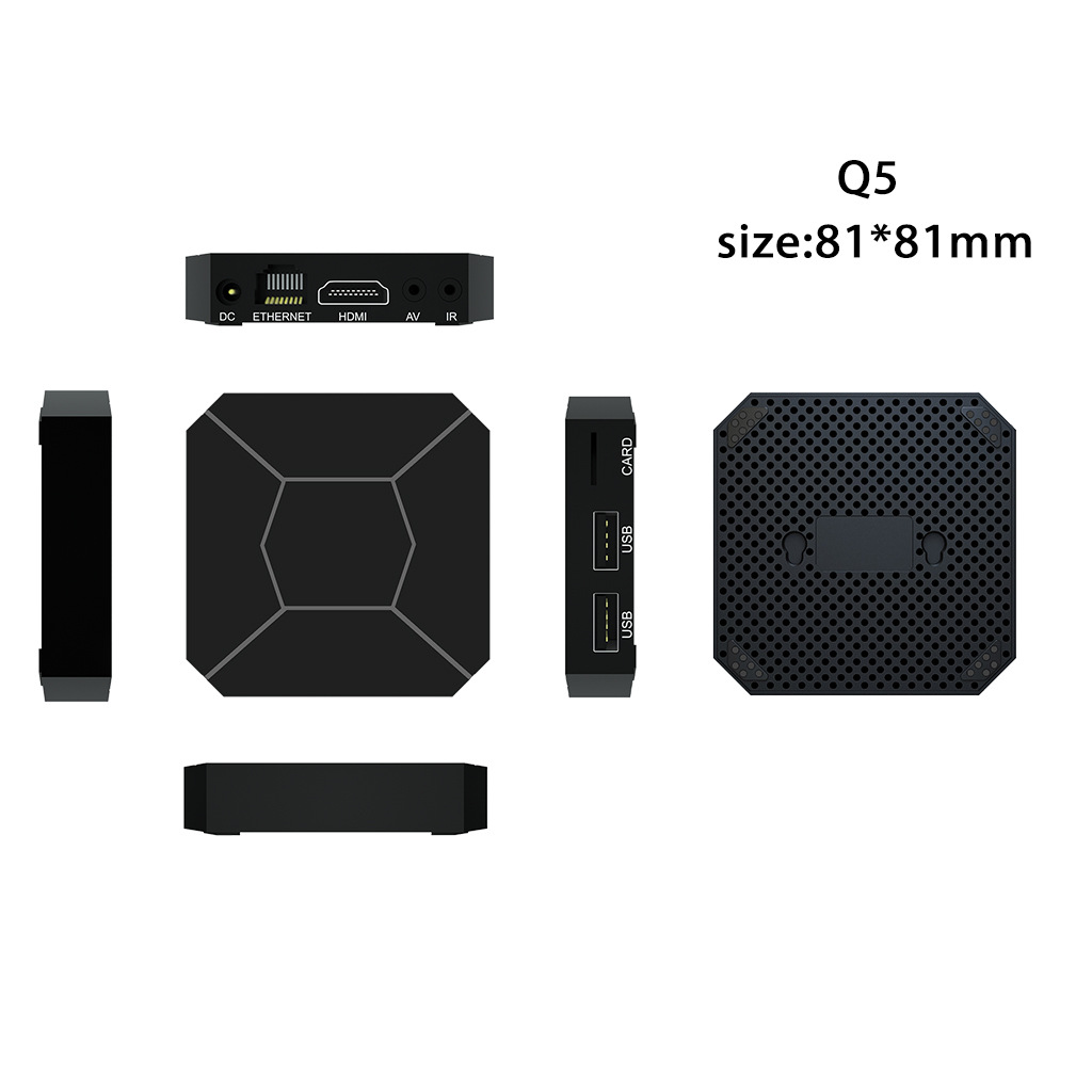 Q5语音H313机顶盒安卓10蓝牙5G双频wifi 4K电视盒子TV BOX 2G/8GB