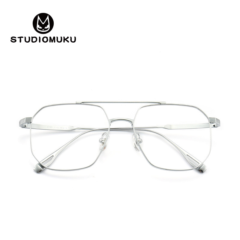 Monturas de gafas retro de diseño original de STUDIOMUKU, exquisitas y cómodas monturas cuadradas para hombre.