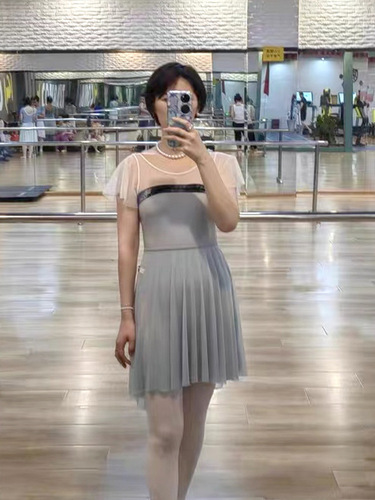 Stretch mesh large beveled ballet skirt for adult women gymnastics clothing dance practice clothing gauze skirt skirt one piece drop shipping