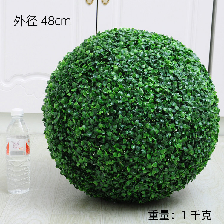 Balones de Milán Bolas de flores artificiales Plástico Yugali Wedding Mall Decoración del techo Decoración del hogar Plantas de bolas de hierba de maní