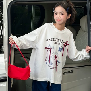 女童打底衫2026新款秋装洋气超好看韩系上衣女孩独特漂亮长袖T恤