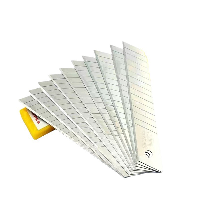 Cuchillo de uso general de grado industrial al por mayor de fábrica 18mm grueso SK5 cuchillo de uso general de hoja negra cuchilla de papel tapiz