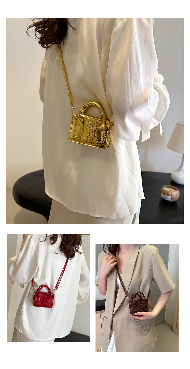 Crossbody Shoulder Bag With Crocodile Pattern For Women_voghion.com