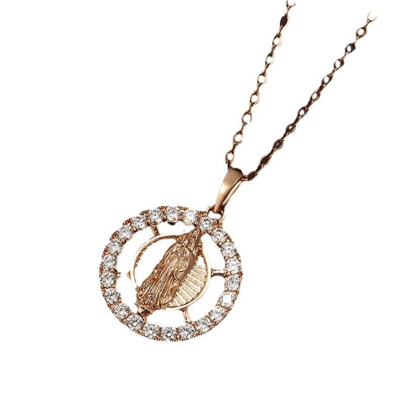 Xupe joyería europea y americana transfronteriza personalizada moda aleación con incrustaciones de circonio colgante de moda hip hop COLLAR COLGANTE único accesorios para las mujeres