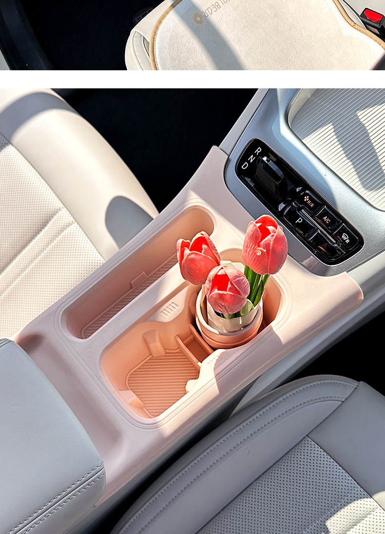 Suitable for 26 models of Geely Xingyue, integrated water cup mat, central control storage box, non-slip silicone car interior modification