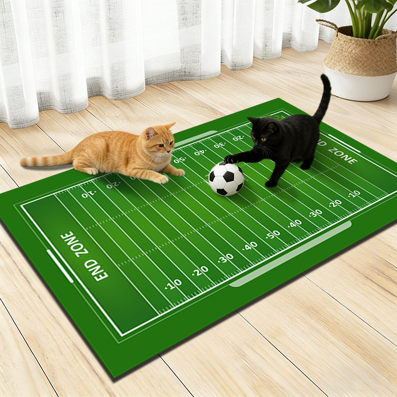 Transfronterizos TEMU camas de paja alga barro estera de campo de fútbol dormitorio para mascotas de juego estera de cabello resistente a la suciedad fácil de cuidar estera de pies
