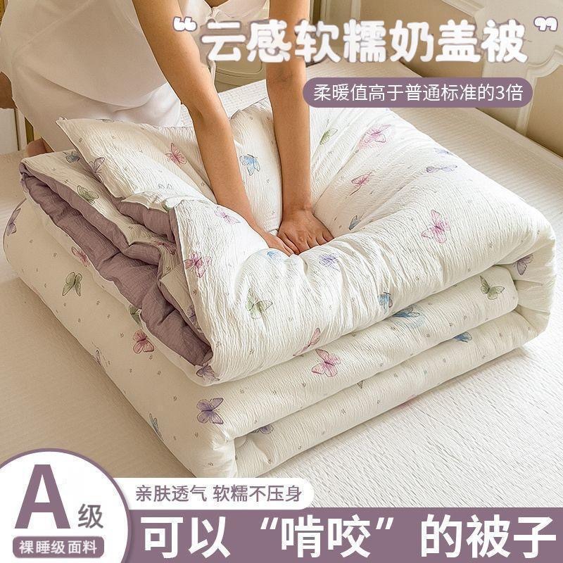 Winter Quilt 2026 New Model Thickened Warm Quilt Core Machine Washable Student Dormitory Single Quilt Without Duvet Cover Quilt Core