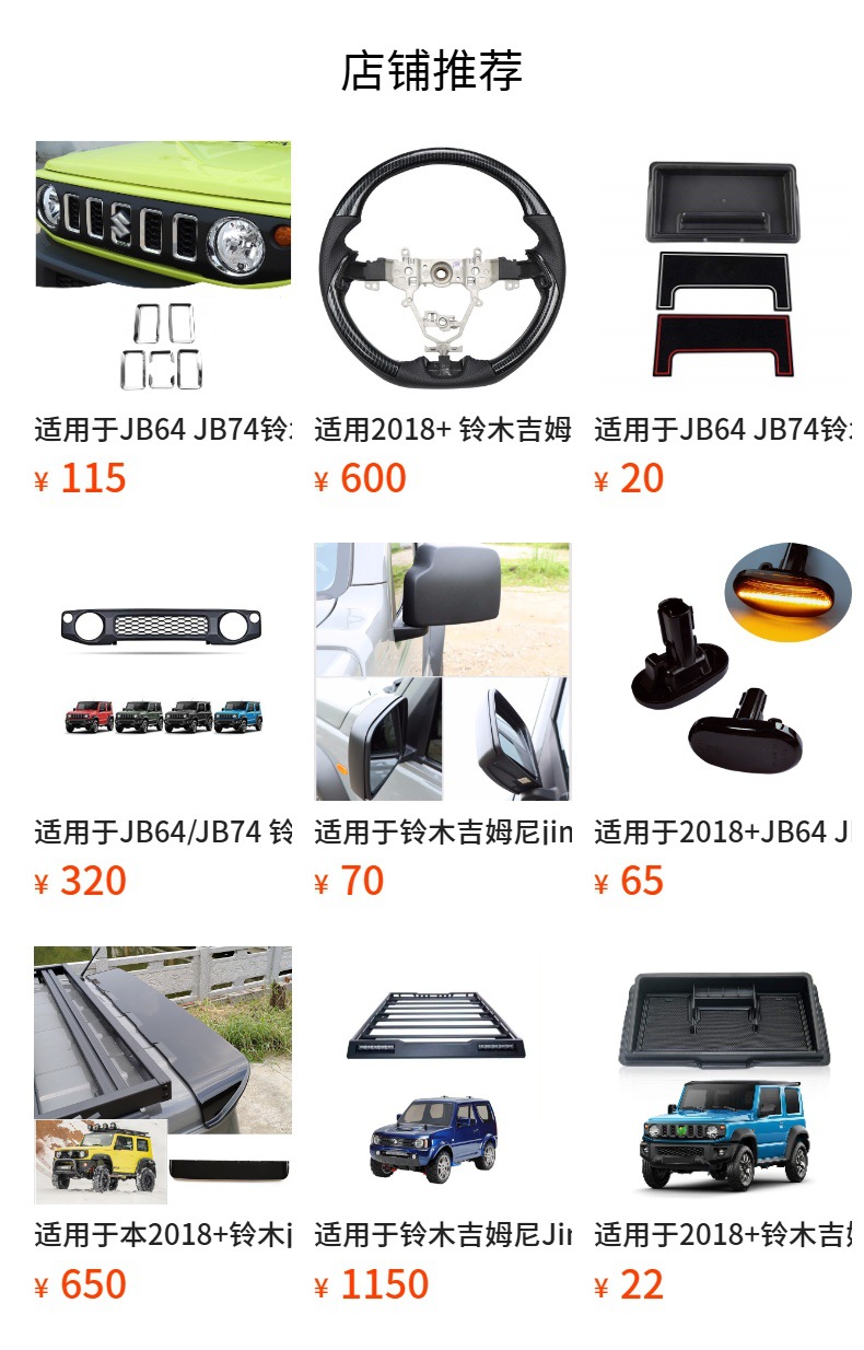 Suitable for JIMNY fourth-generation JB64JB74 exterior modification ABS material fuel tank cap decorative cover