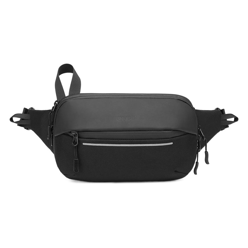 New Men's Waist Bag, Korean Style Functional Chest Bag, Simple and Fashionable Shoulder Bag, Sports Multi-Functional Expandable Crossbody Bag