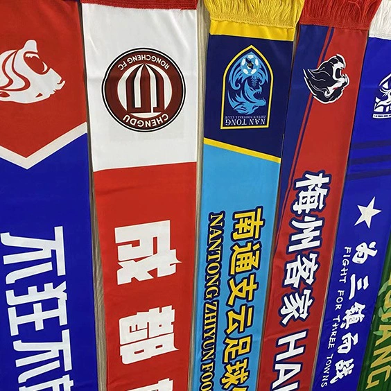 Шарф китайской суперлиги Шанхай Порт Шанхай Шэньхуа Тяньцзинь Цзинмен Тайгер Циндао Хай Ниу Мейчжоу Хакка фанатский шарф