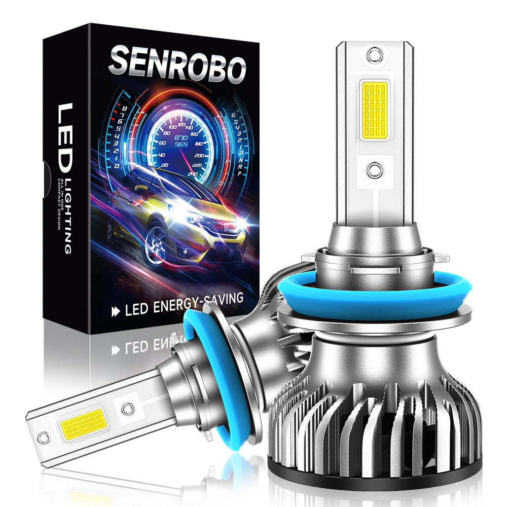 Nuevos productos transfronterizos de automóviles LED luz super brillante 6000K transformar faro de iluminación H4 H11 fábrica al por mayor