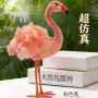 天然拍照橘色羽毛摆件