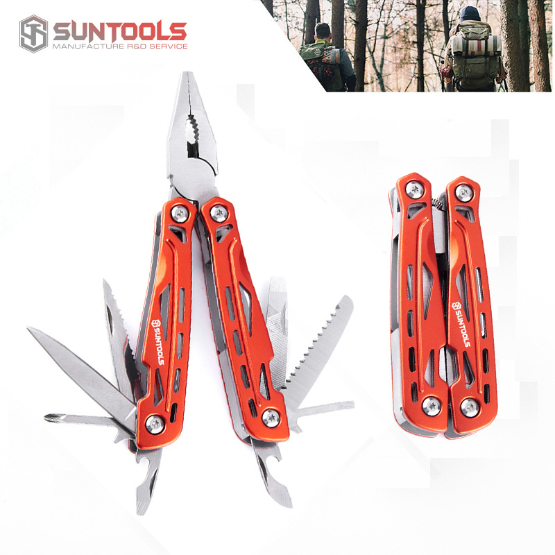不锈钢多功能钳组合折叠小刀钳 家居户外应急工具钳 户外露营钳子