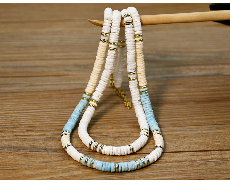 Women'S Gender Beach Geometric Shell Beaded Women's Necklace