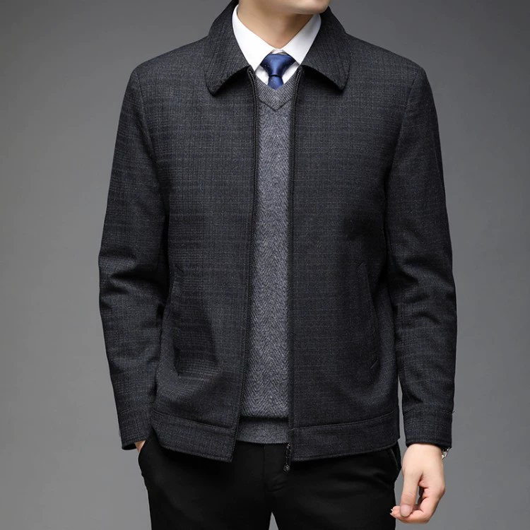 Men's autumn jacket for leisure, for middle age