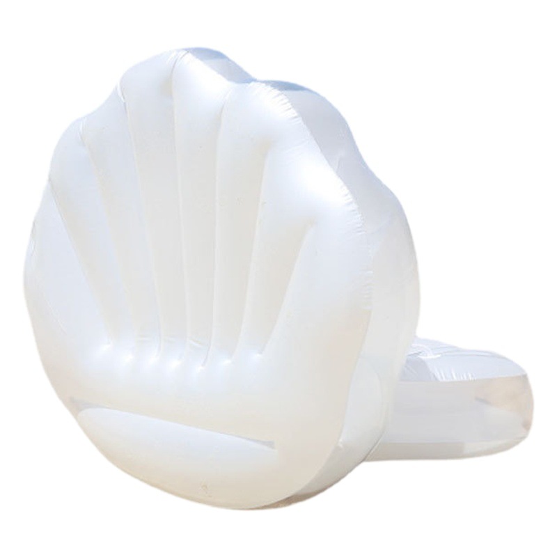 Blanco perla con anillo de natación de flotabilidad de bola ins Internet celebridad vacaciones con Pearl Shell fila flotante