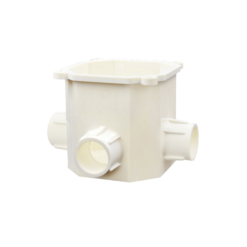 Caja de comandante octogonal pvc caja de comandante boca redonda boutique engrosada incrustado 7080 caja de comandante caja de conexiones ignífugo