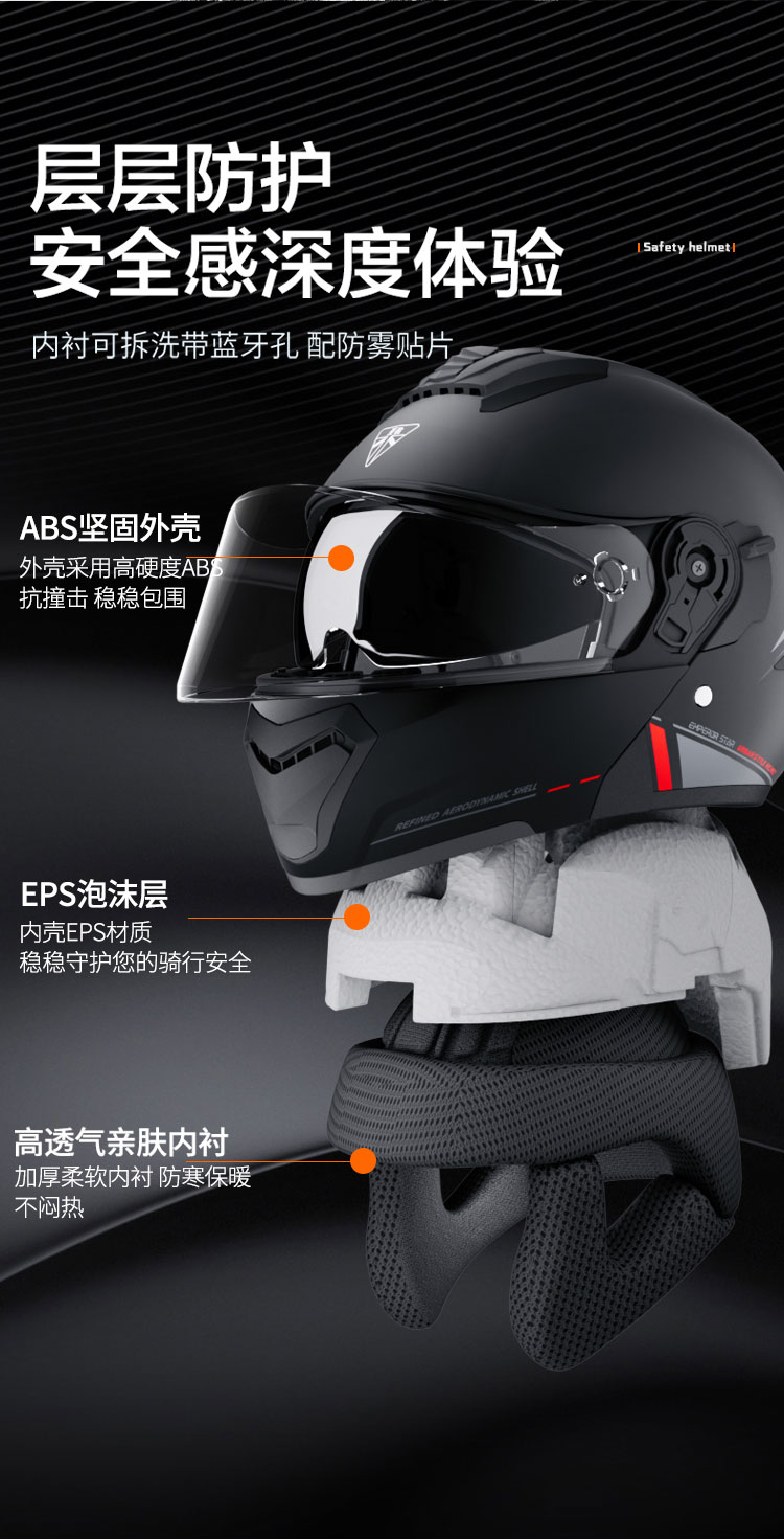 3C Certified 2025 New Motorcycle Helmet Four Seasons Universal Women's Electric Winter Riding Full Helmet Men's Flip-Up Helmet