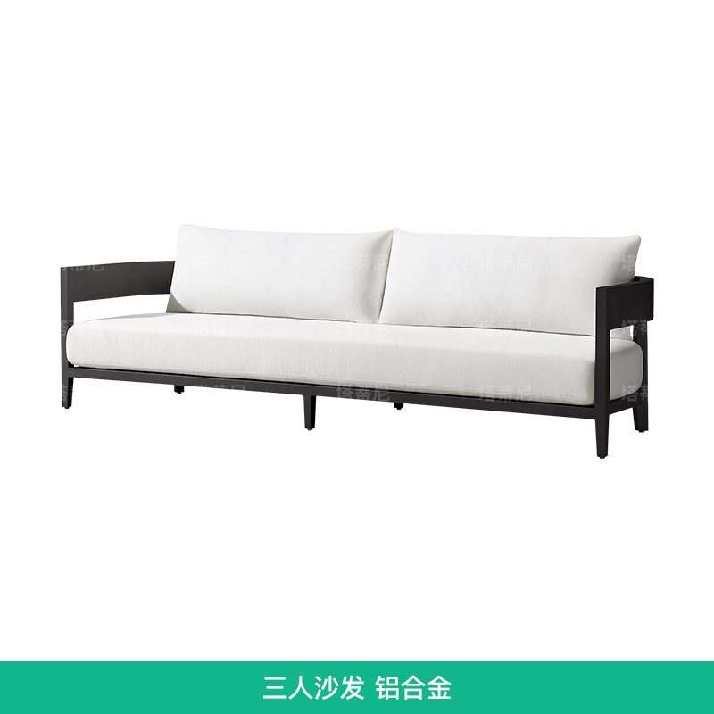 Conjunto de sofás de teca para exteriores, para patio, jardín, balcón, muebles impermeables y resistentes al sol, para hotel, villa, terraza, mesa de centro de madera maciza
