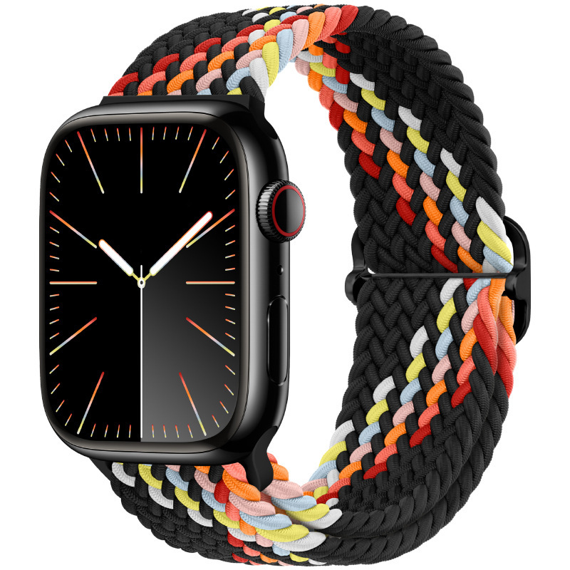 Nylon tejido para Apple iwatch456789 Apple ultra2 hebilla deslizante elástica S9 correa de reloj fabricante