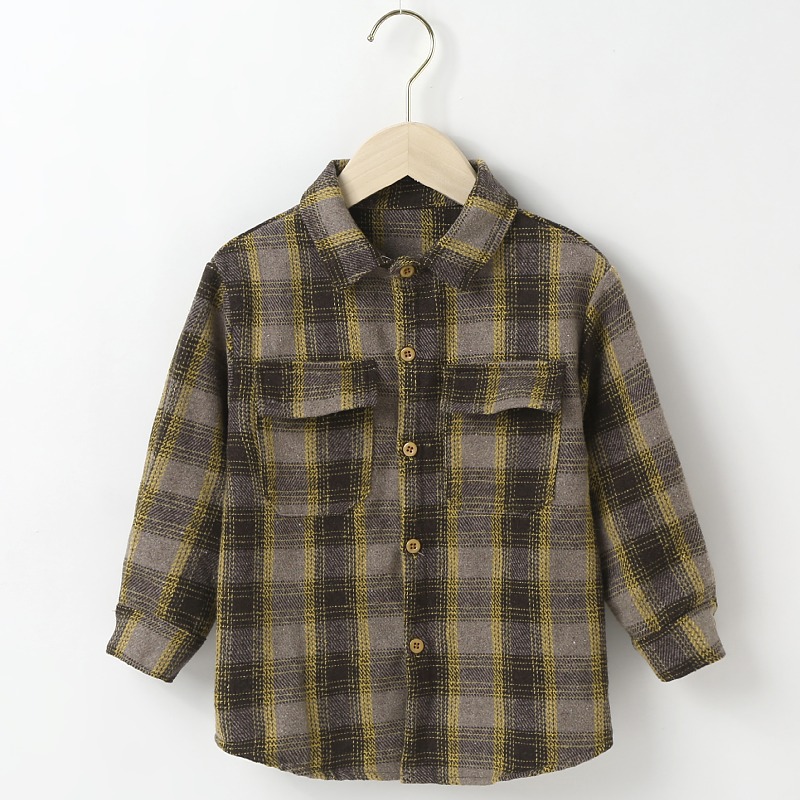 Lässig Plaid Wolle T.-shirts & Shirts display picture 1