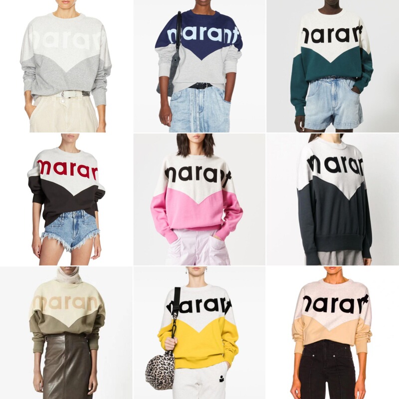 French Style 25 Years Autumn Loose Long-Sleeved Terry Sweatshirt Fashionable Color-Blocked Letter Print Casual Loose Pullover Sweatshirt