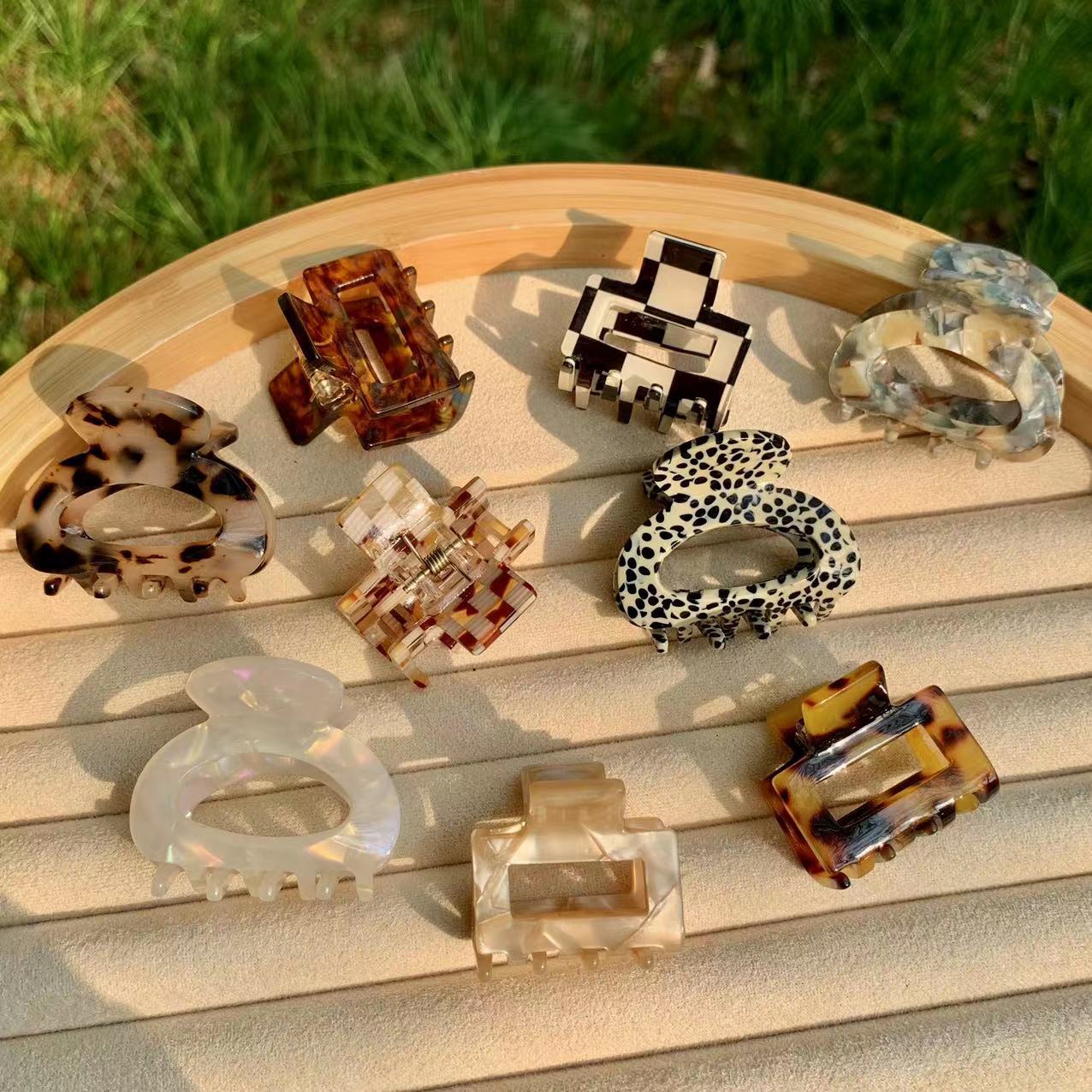 Hair Claws Hair Accessories Type Simple Style Geometric Acetic Acid Sheets Hair Claws