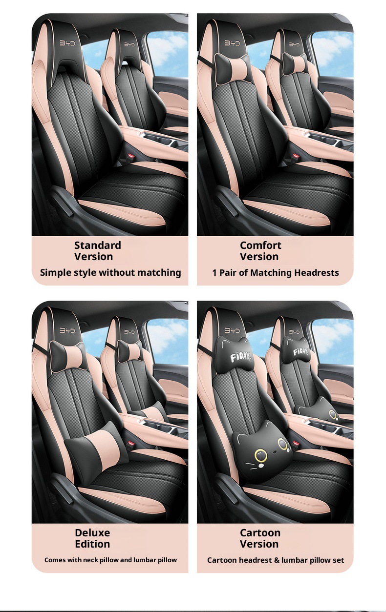 New Seagull Full Leather Car Seat Cushion for All Seasons, Left-Hand Drive Overseas Right-Hand Drive Seat Cover, Cross-Border Full-Cover Car Seat Cushion