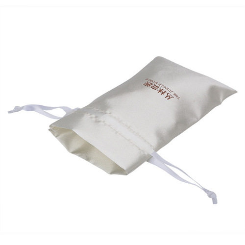 Wholesale imitation silk storage bag jewelry bag silk drawstring bag color printed satin drawstring bag satin bag