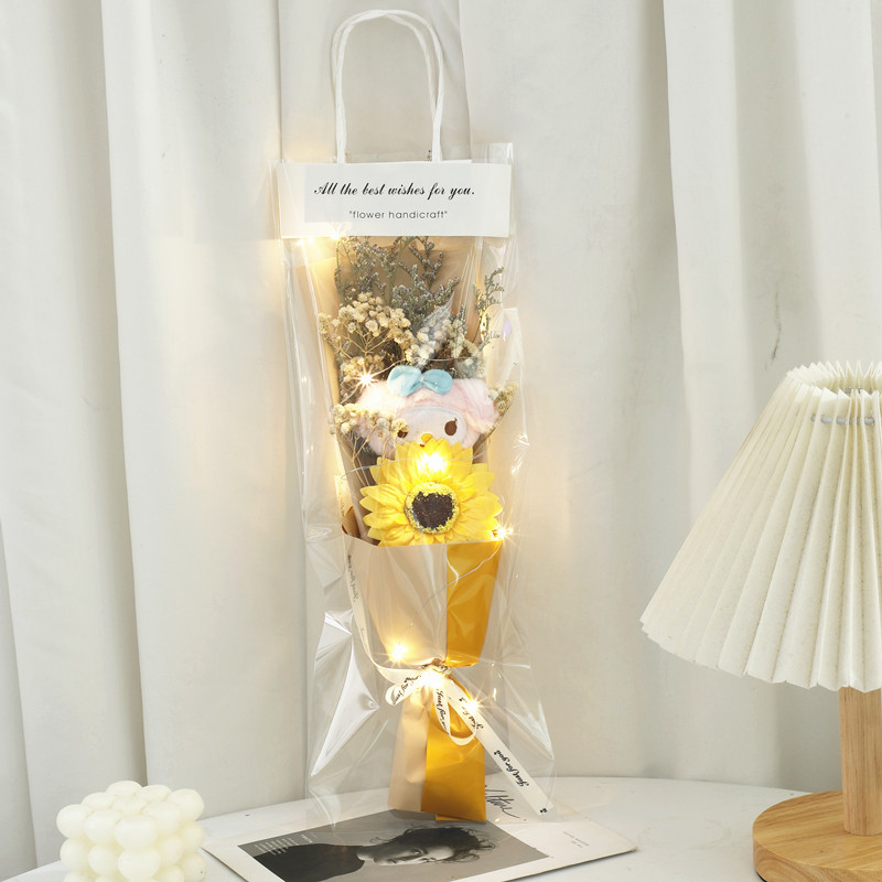 Nueva bolsa del día de la madre, muñeca Meliti, jabón de rosas, flor seca, regalo de San Valentín para novia y esposa