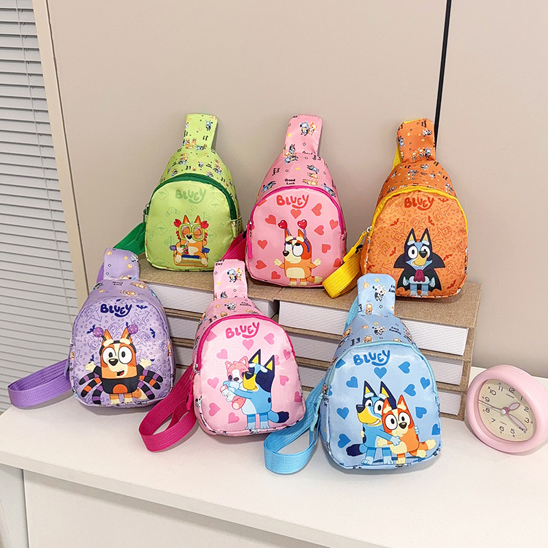 2026 Cute Cartoon Children's Bag Trendy Fashion Children's Bag Small Chest Bag Fashionable Lightweight Coin Purse Single Shoulder Crossbody Bag