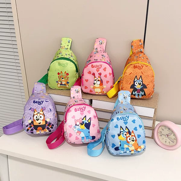 2026 Cute Cartoon Children's Bag Trendy Fashion Children's Bag Small Chest Bag Fashionable Lightweight Coin Purse Single Shoulder Crossbody Bag