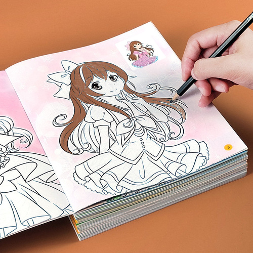 Princess Variety Coloring Book Children's Coloring Painting Enlightenment Education Books Story Books Full Set of 8 Volumes Wholesale