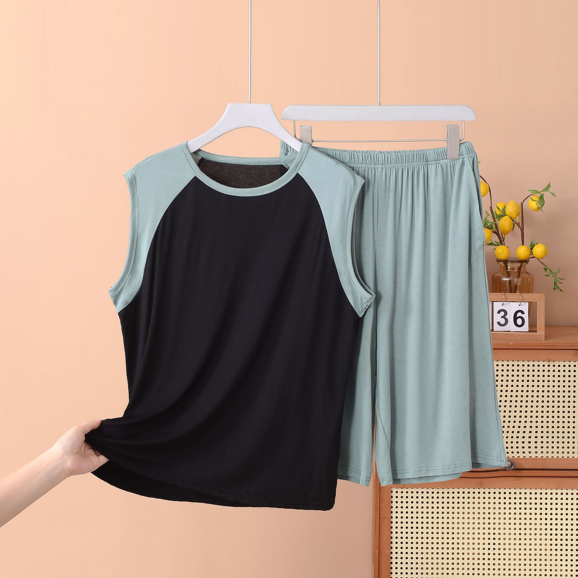 말차가 있는 블랙