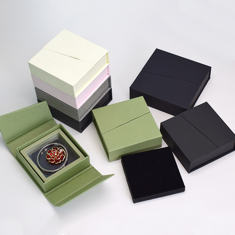 新款对开首饰礼品盒水晶手串手链包装盒项链胸针耳钉饰品包装盒子